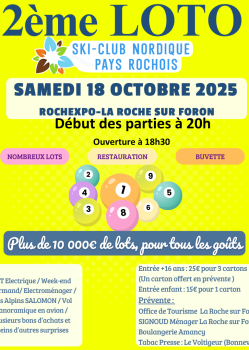 Loto du Ski Club Nordique du Pays Rochois